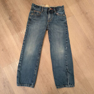 Boys Boden Blue Denim Jeans with Red Accents Size 6
